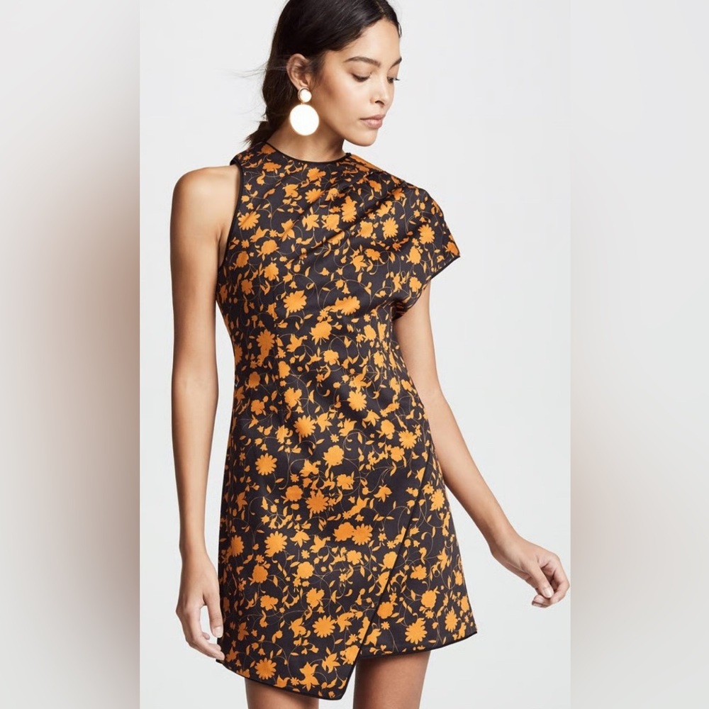 C/Meo Collective Only with You Floral Asymmetrical Mini Dress size medium